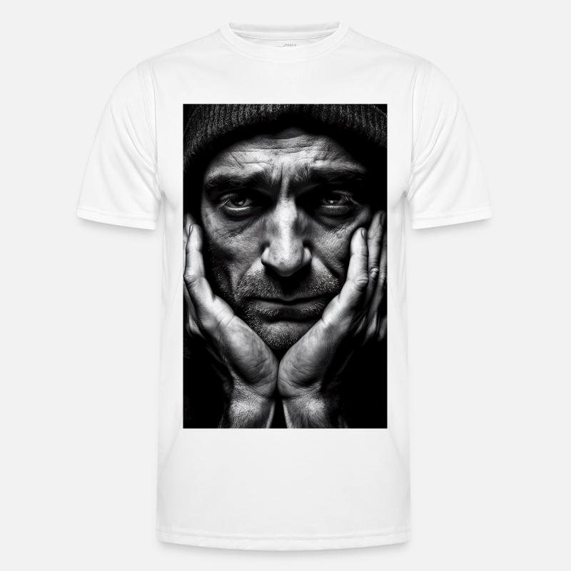 Thinking Guy - Men's Functional T-Shirt - white