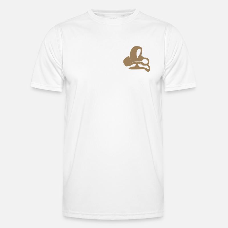 Maria mit Jesuskind | Mutter mit Kind-Emblem - Männer Funktions-T-Shirt - Weiß