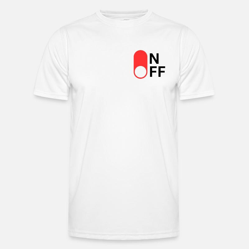 ON/OFF mode - Men's Functional T-Shirt - white