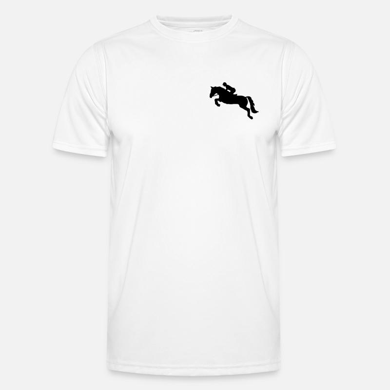 Springreiten Männer Funktions-T-Shirt