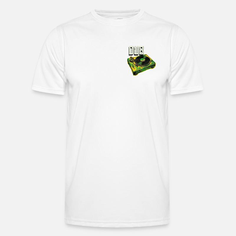 Dub Reggae Turntable - Men's Functional T-Shirt - white