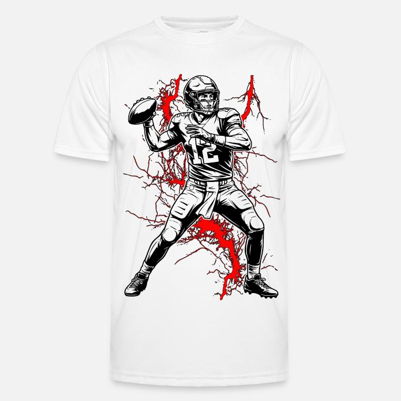 Quarterback in a lightning storm Men's Functional T-Shirt