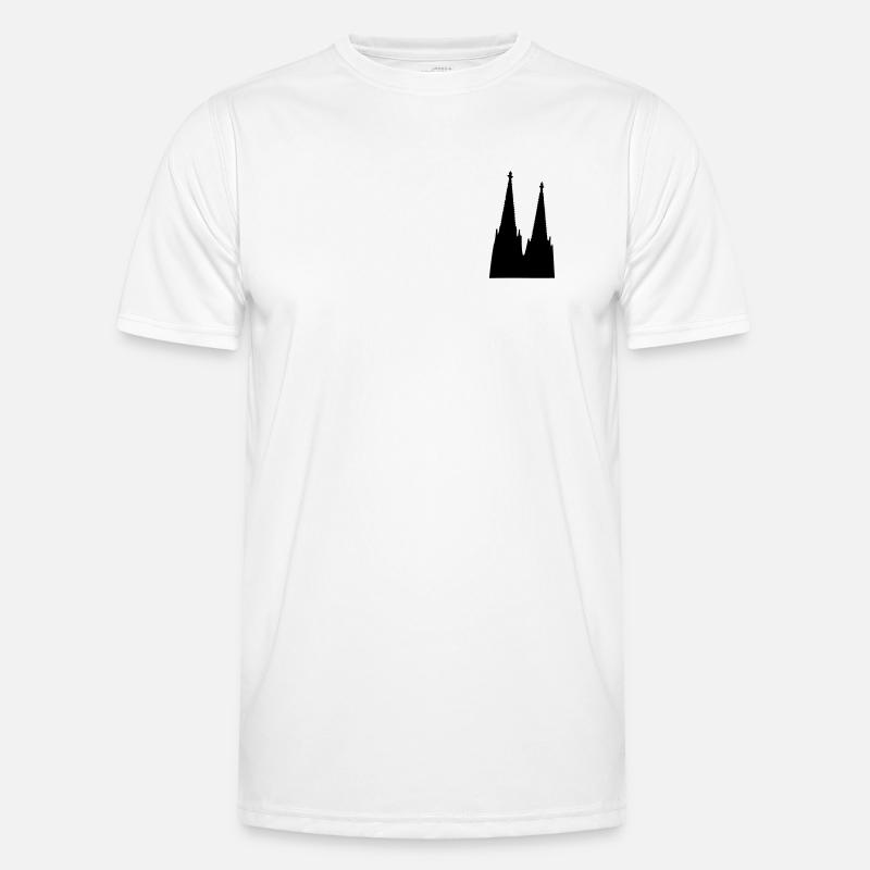 Der Kölner Dom in Köln Männer Funktions-T-Shirt