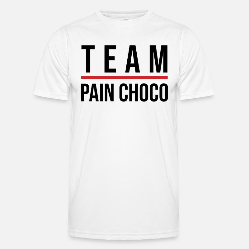 Team pain choco T-shirt sport Homme