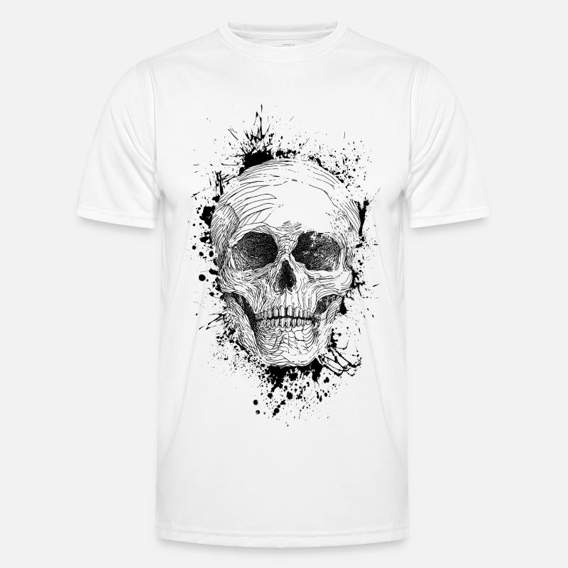 Skull - Men's Functional T-Shirt - white