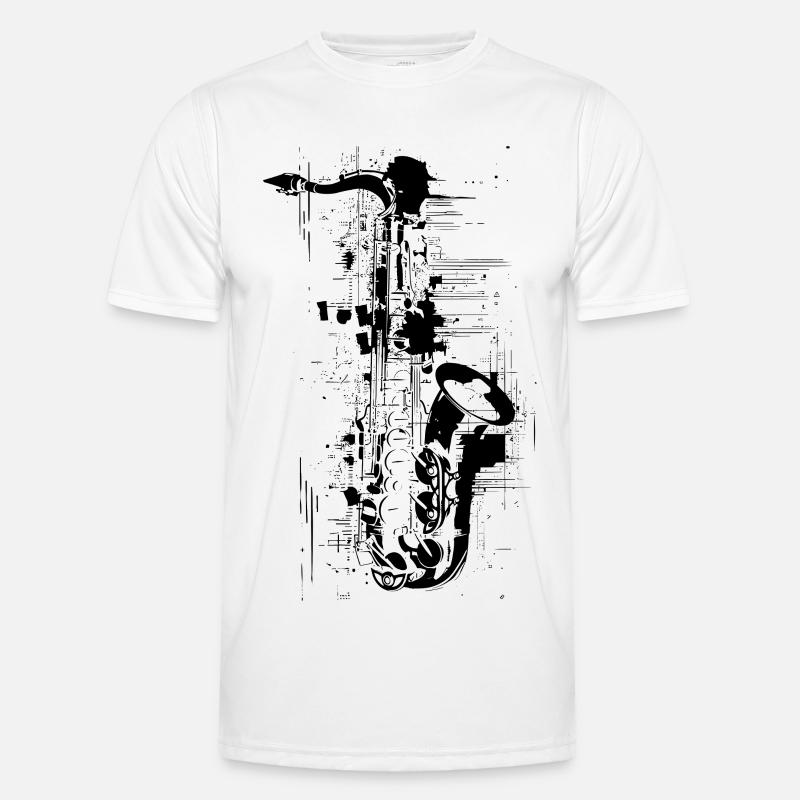 Saxophone T-shirt sport Homme