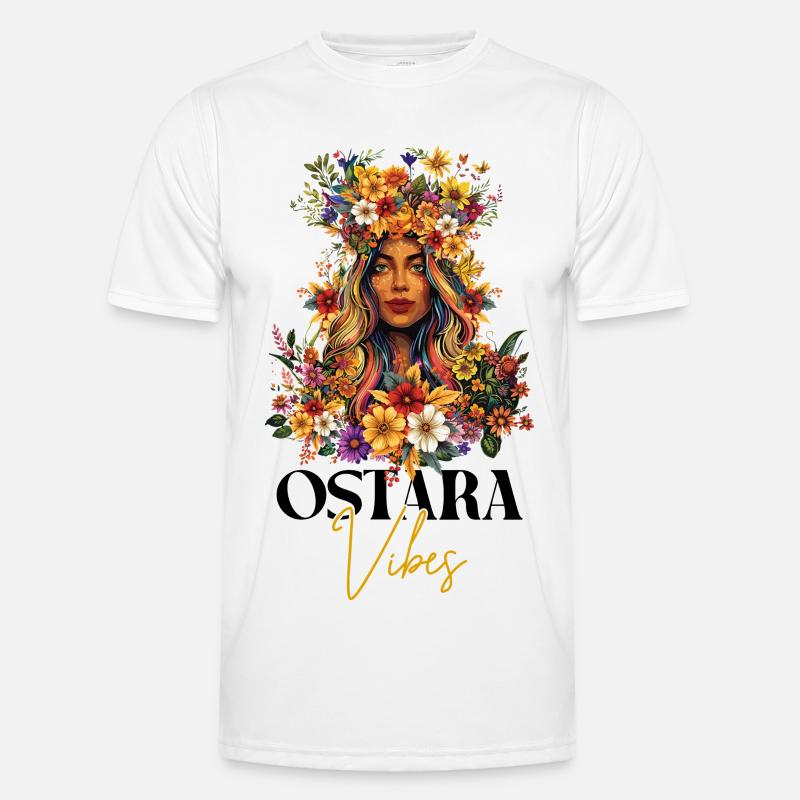 Ostara Vibes Happy Easter Ostara Goddess Men's Functional T-Shirt