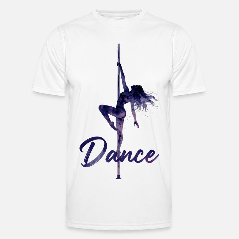 Pole Dance Silhouette – Elegante Pole Art Functioneel T-shirt voor mannen