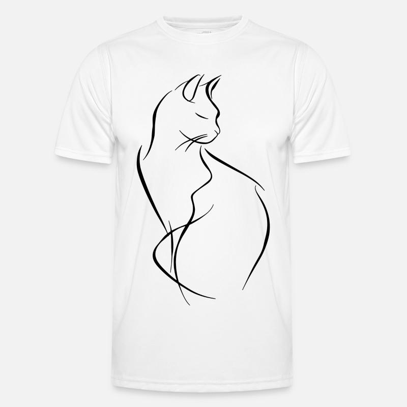 Dessin de chat T-shirt sport Homme