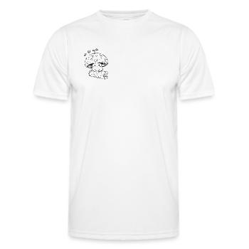 Süßer Pilz - mignon mais psychopathe - T-shirt sport Homme - blanc - Devant - AI Model Male 178 dark (178cm)