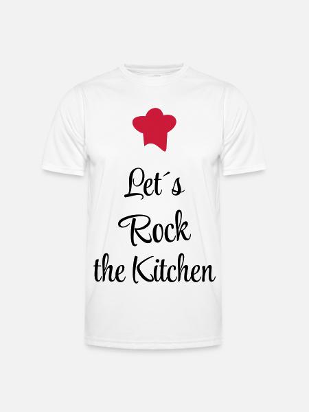 Let's rock the Kitchen - Men's Functional T-Shirt - white