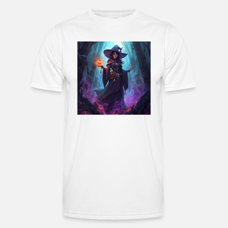 Enchanted Cave Witch Men's Functional T-Shirt