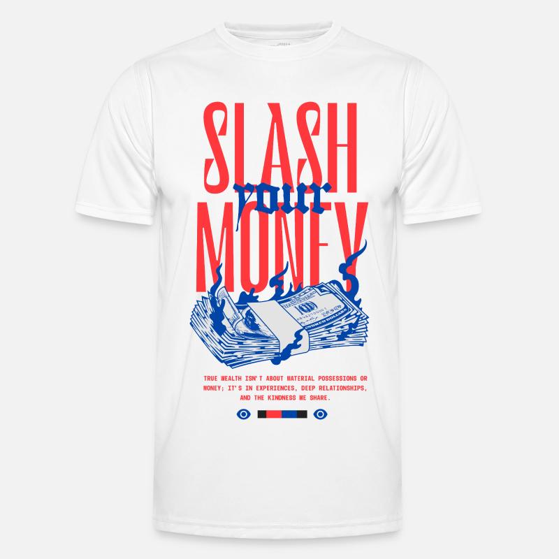 Silver Splashes - Men's Functional T-Shirt - white
