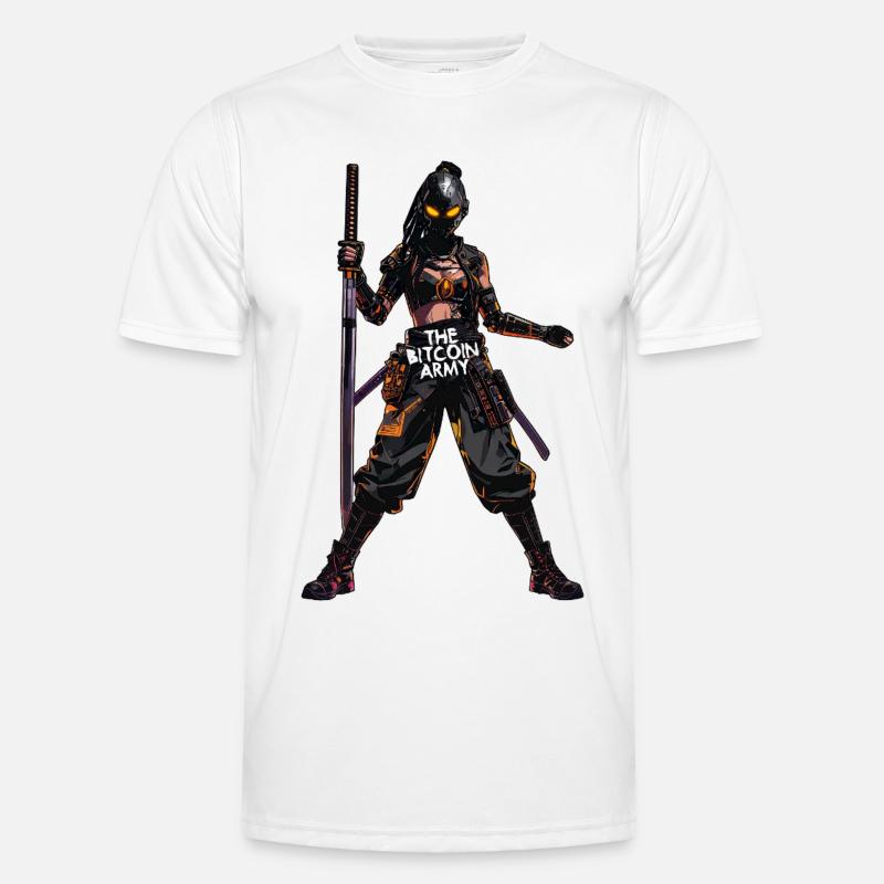 Bitcoin Bazooka – Die Bitcoin-Armee – Samurai 03 Männer Funktions-T-Shirt
