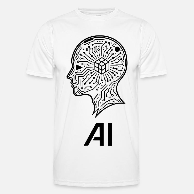 artificial intelligence - Men's Functional T-Shirt - white