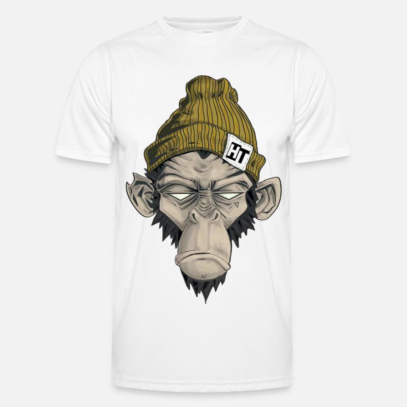 Rap Monkey - Men's Functional T-Shirt - white