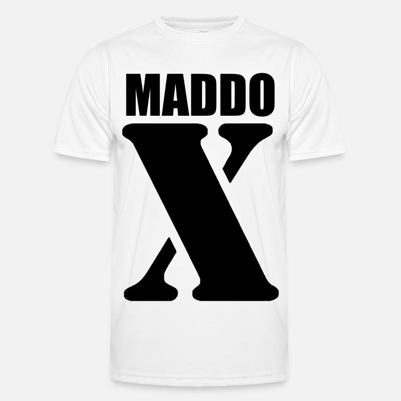 Maddox – First Name Design | Minimal Typography Männer Funktions-T-Shirt