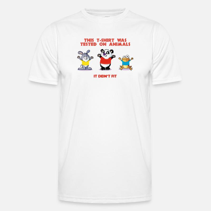 This tshirt was tested on animals Men's Functional T-Shirt