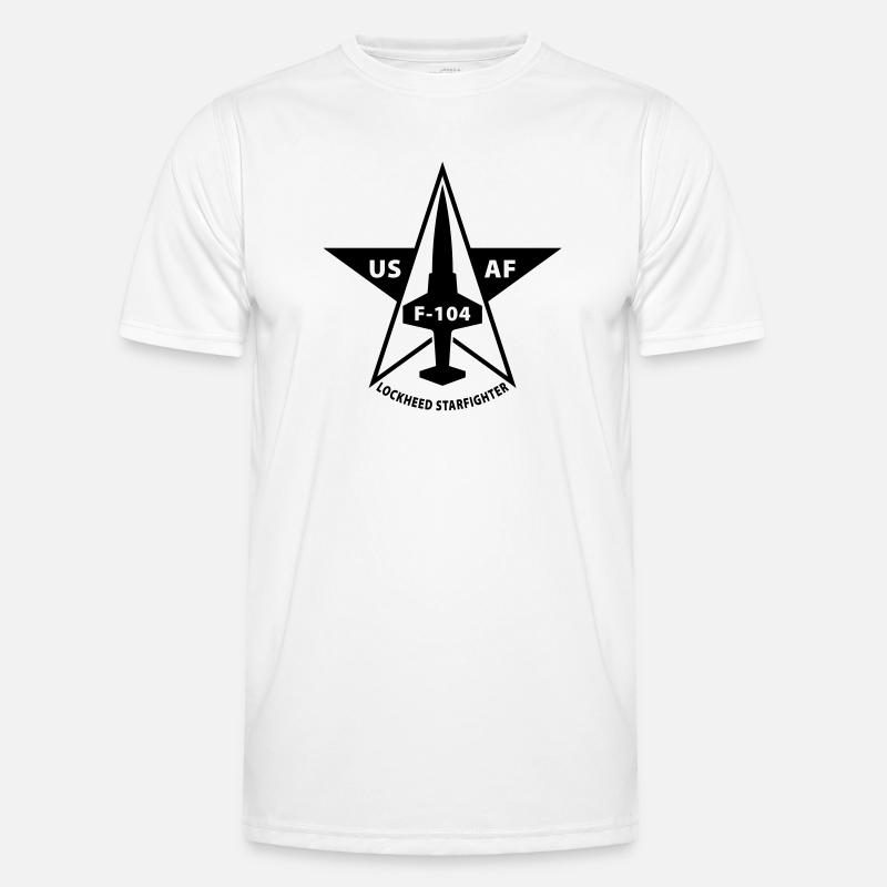 Lockheed Starfighter - Männer Funktions-T-Shirt - Weiß