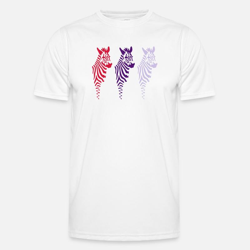 Three Zebras (b) Männer Funktions-T-Shirt