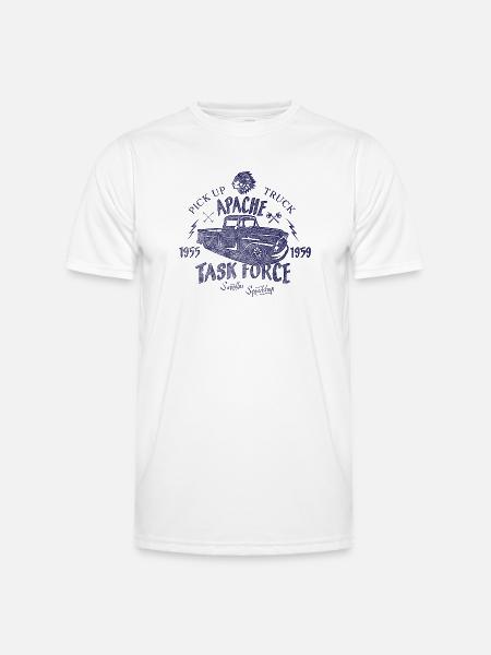 Apache Truck - Männer Funktions-T-Shirt - Weiß