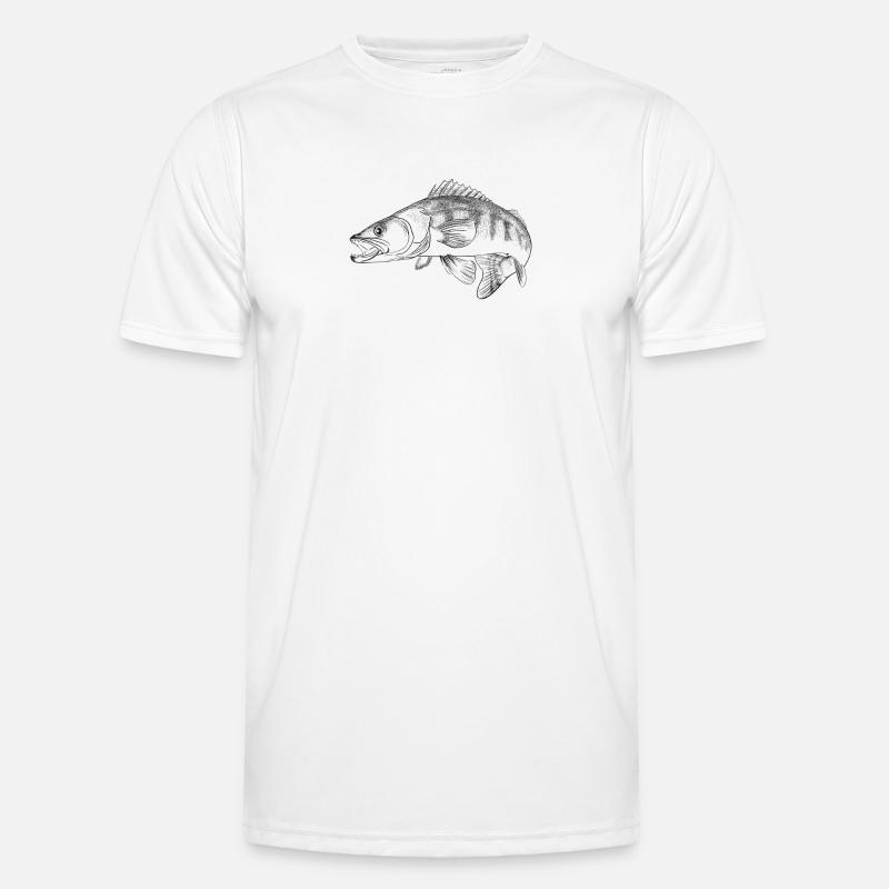 pike-perch - Men's Functional T-Shirt - white