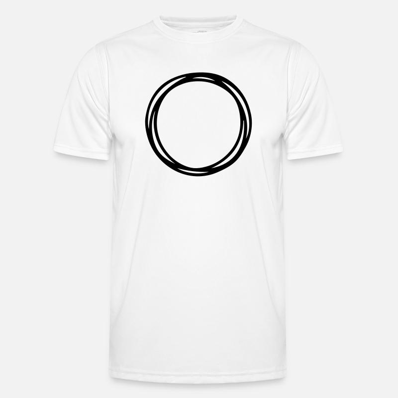 Circles and circles - Men's Functional T-Shirt - white
