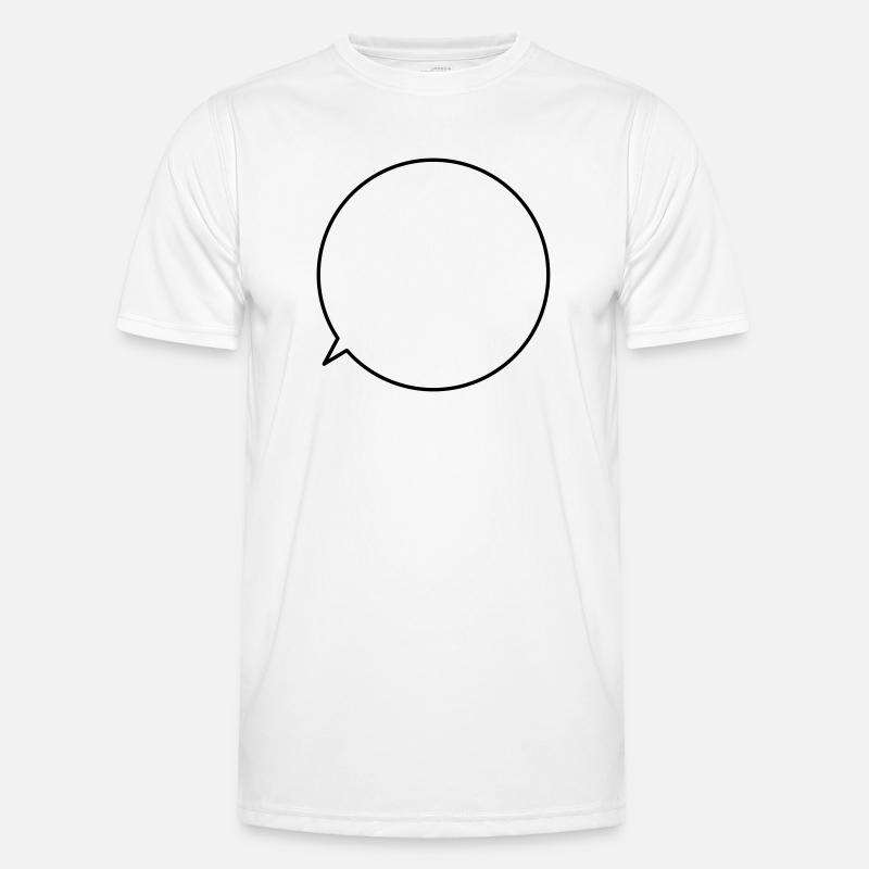 Speech bubble request text customizable Men's Functional T-Shirt
