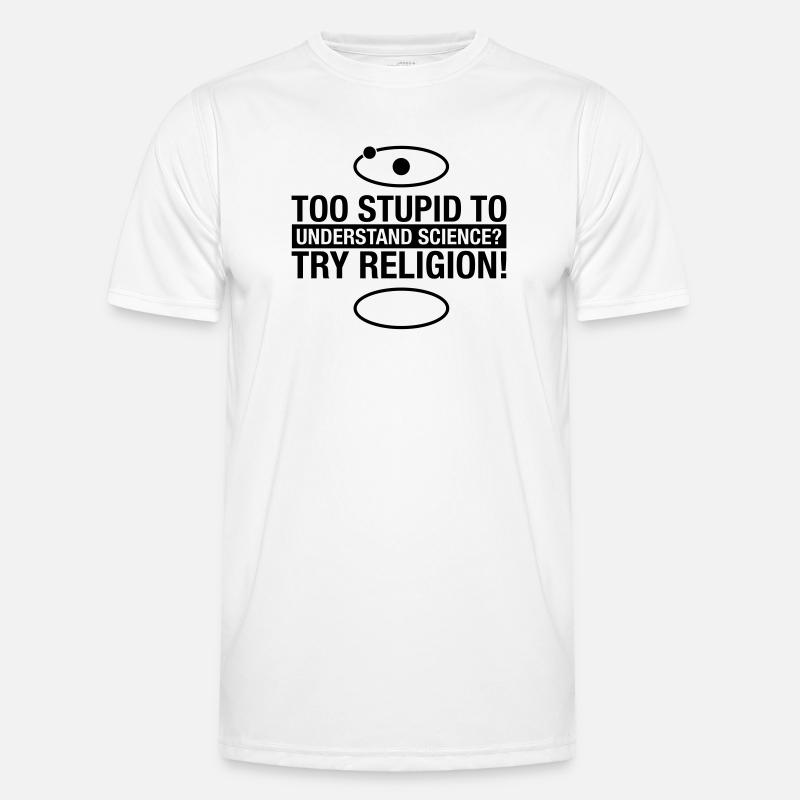 science-religion Männer Funktions-T-Shirt