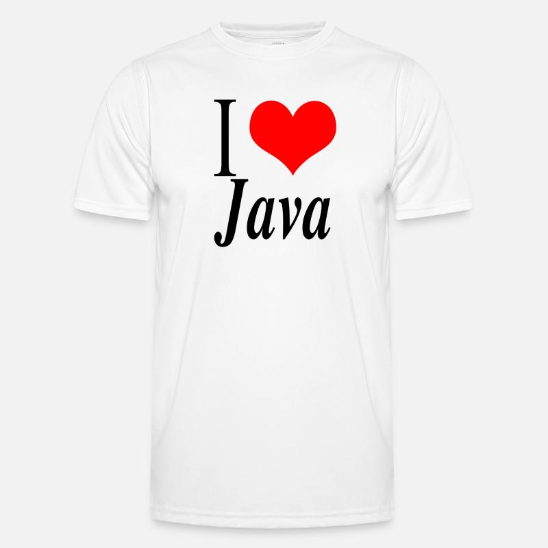 I love Java - Men's Functional T-Shirt - white