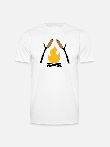 6061912 127479740 stick bread - Men's Functional T-Shirt - white