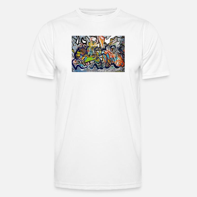graffiti wall - Men's Functional T-Shirt - white