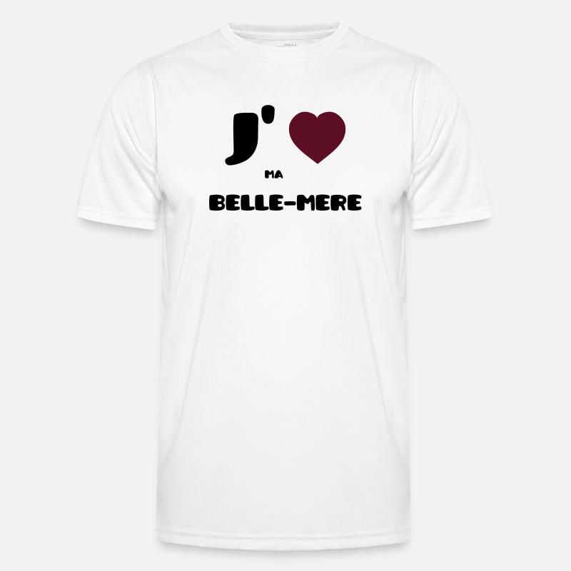 Ich liebe meine Mutter (V) - Männer Funktions-T-Shirt - Weiß