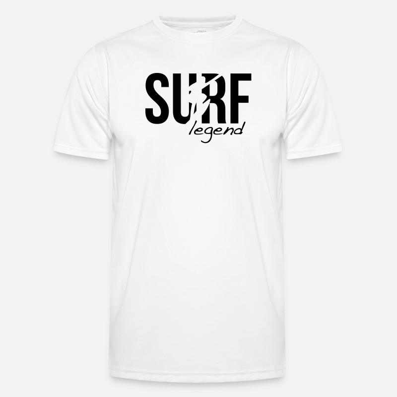 surffaus surffailla surf - Miesten tekninen t-paita - valkoinen