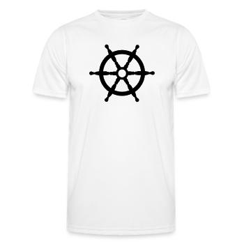 steuerrad - T-shirt sport Homme - blanc - Devant - AI Model Male 178 dark (178cm)