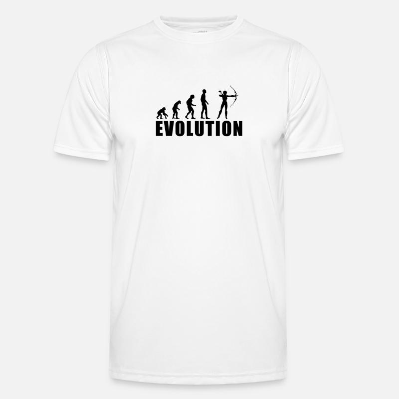 EVOLUTION ARCHERY Gift - Men's Functional T-Shirt - white