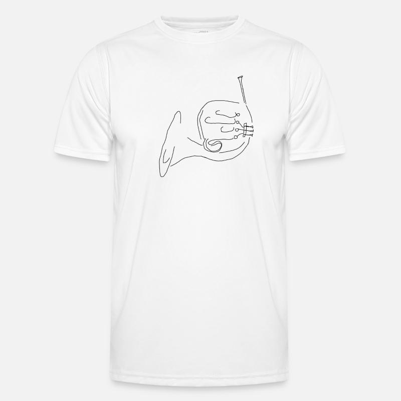 horn - Men's Functional T-Shirt - white