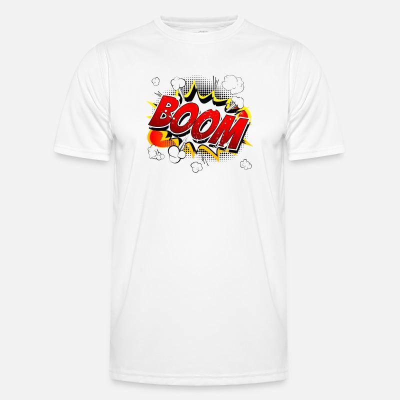 Boom Comic Graphic - Men's Functional T-Shirt - white