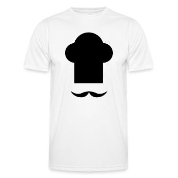 Cuisine - T-shirt sport Homme - blanc - Devant - AI Model Male 178 dark (178cm)