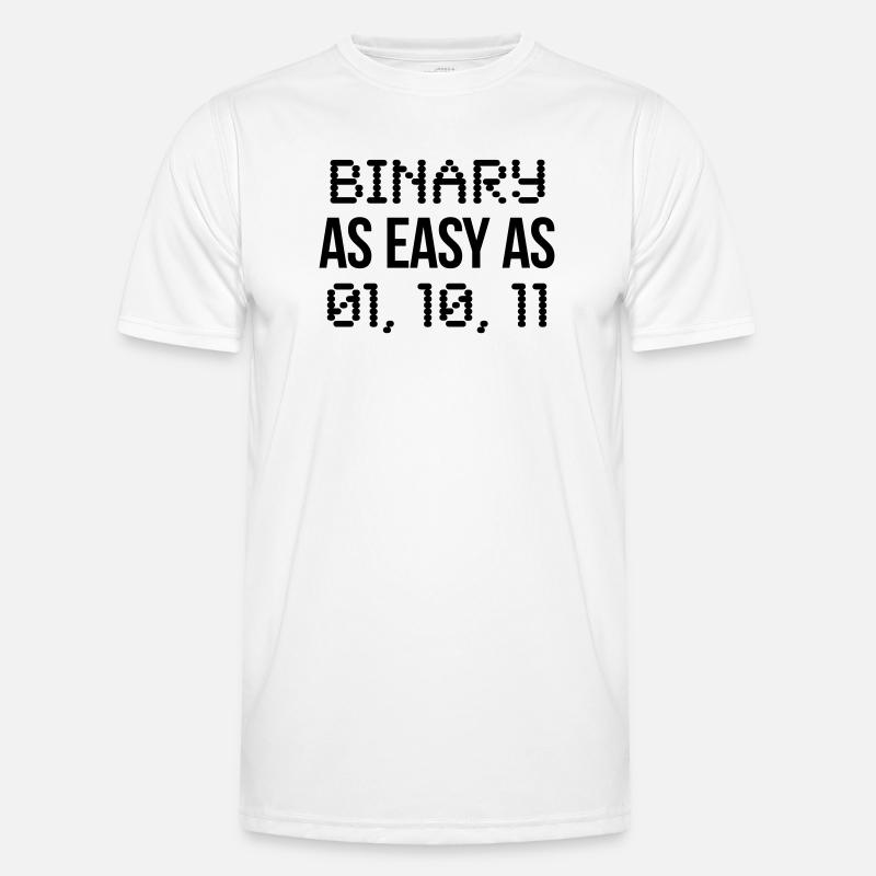 binary Männer Funktions-T-Shirt