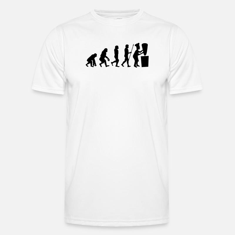 Evolution Döner Kebab Kebap Spieß Fleisch Essen Männer Funktions-T-Shirt