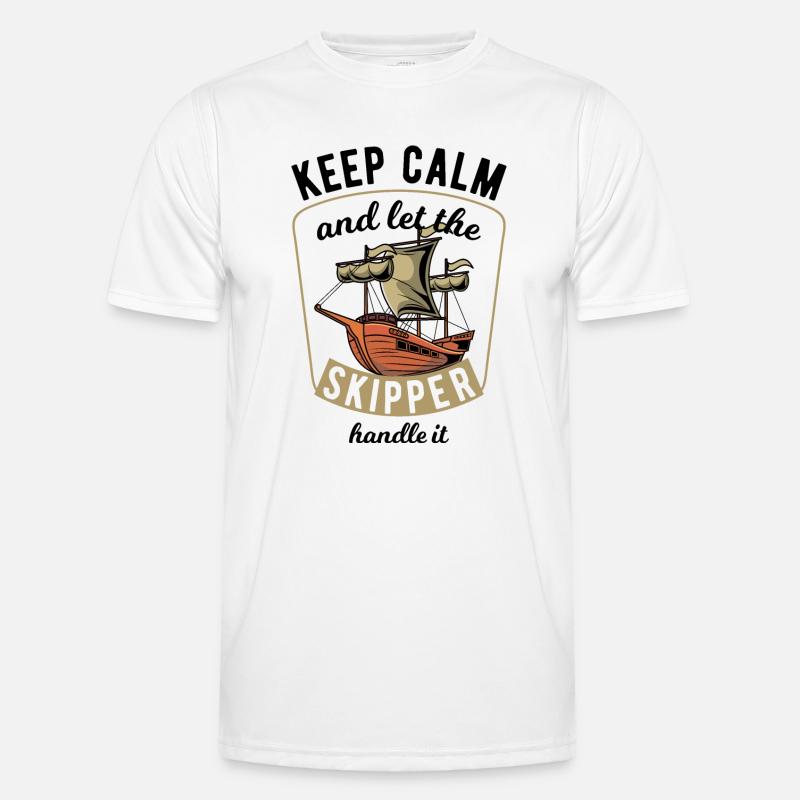 Keep Calm Sailing Männer Funktions-T-Shirt