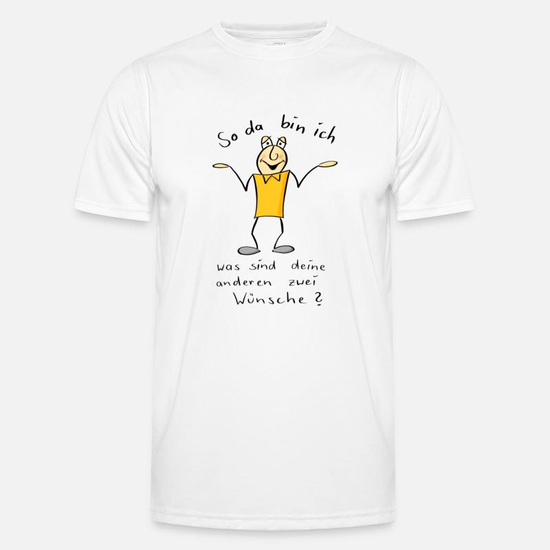 So da bin ich Männer Funktions-T-Shirt