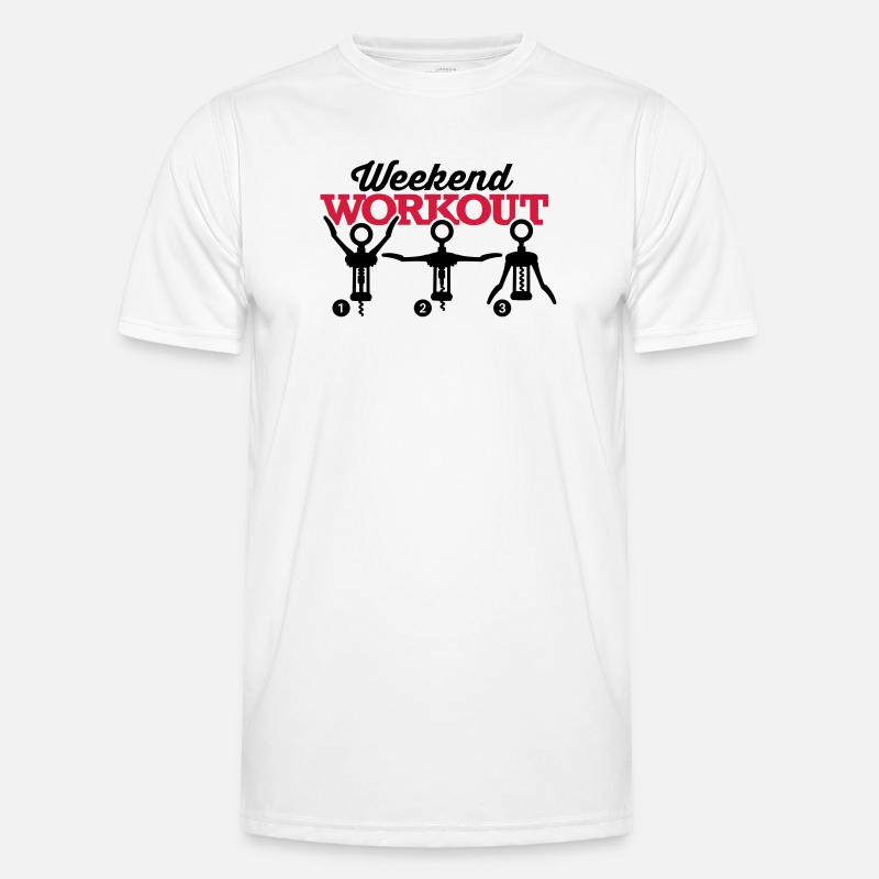 Weekend workout corkscrew Men's Functional T-Shirt