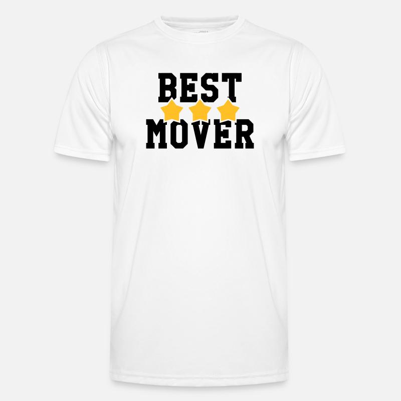 frachtführer / möbelpacker / mover / bewegen - Männer Funktions-T-Shirt - Weiß