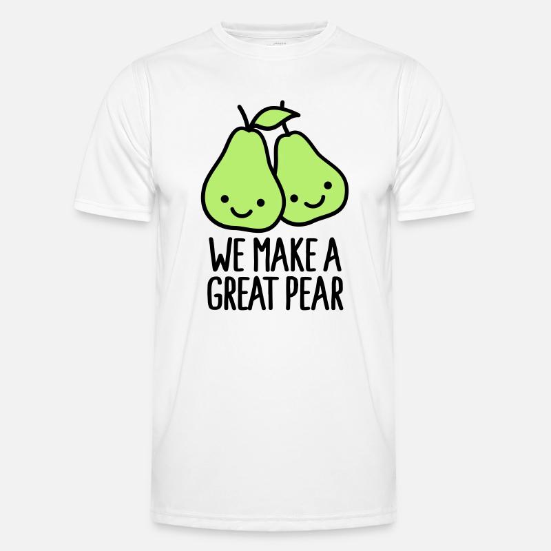We make a great pear - Men's Functional T-Shirt - white