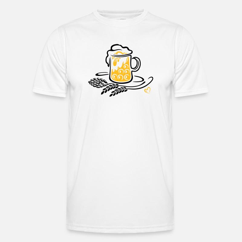 Beer Beer Mug Hops Wheat Men's Functional T-Shirt