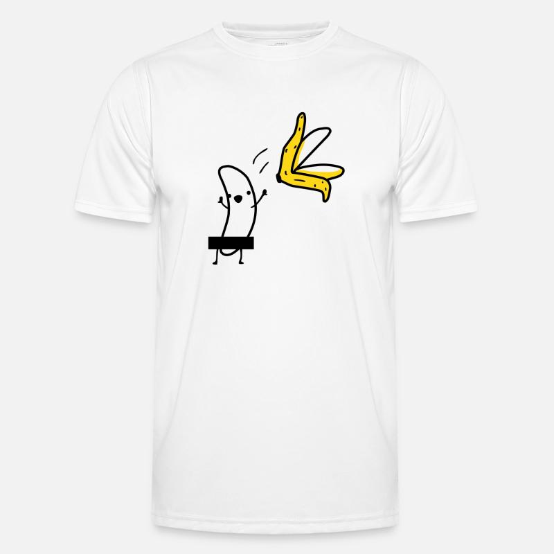 Striptease Banane Männer Funktions-T-Shirt
