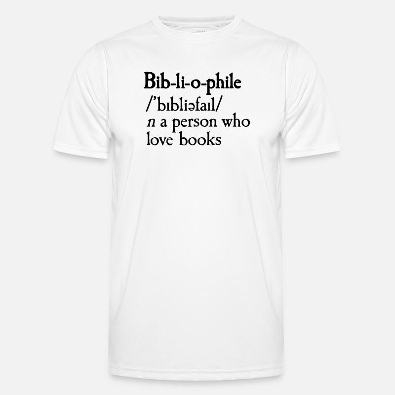 Bibliophile dictionary definition Männer Funktions-T-Shirt