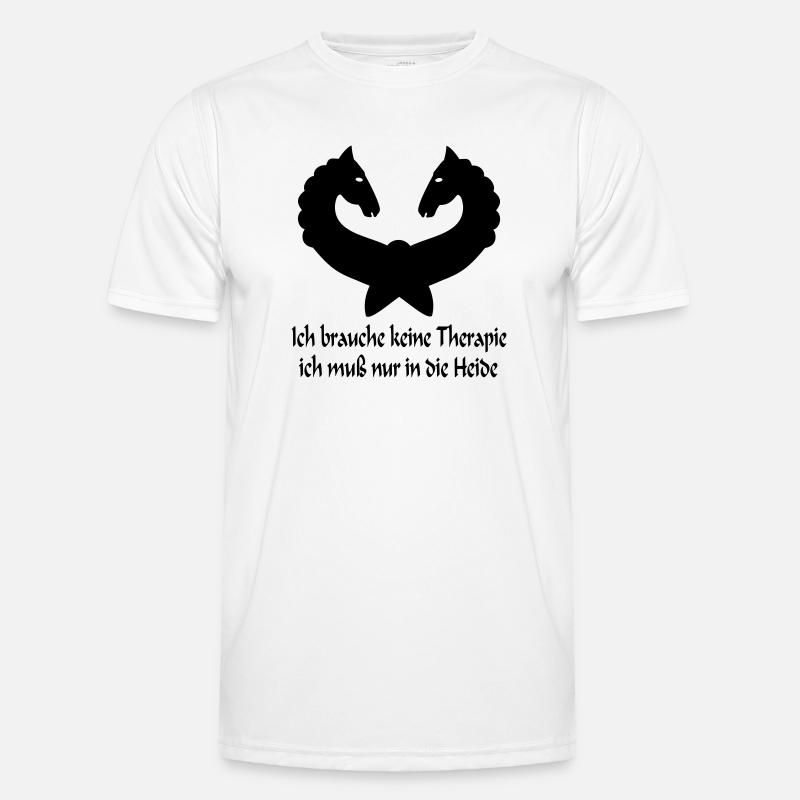 Lüneburger Heide Pferde Männer Funktions-T-Shirt